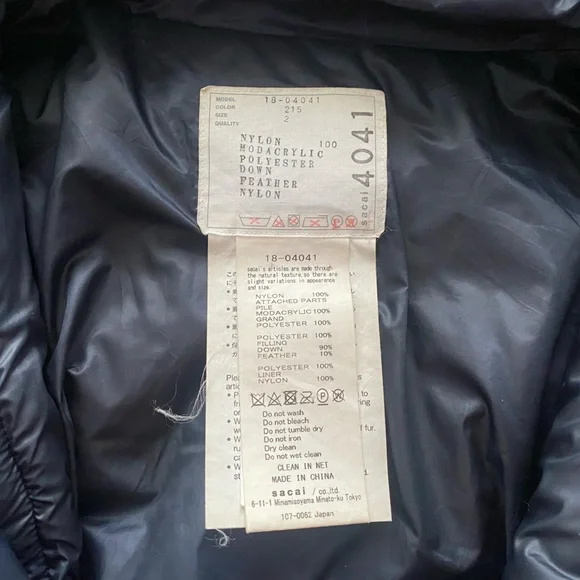 Sacai Puffer Jacket - Picture 3 of 11